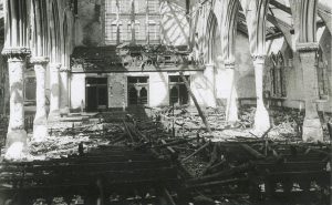 The building was destroyed during The Blitz, May 10th 1941