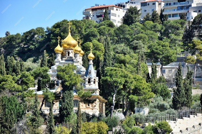 Temple in the trees.