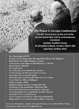 Peace in Europe conference poster