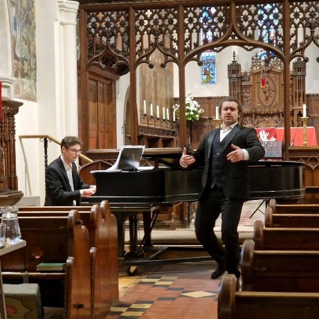 An image of John Avery-Holland (baritone) and Michael Bevan (piano)