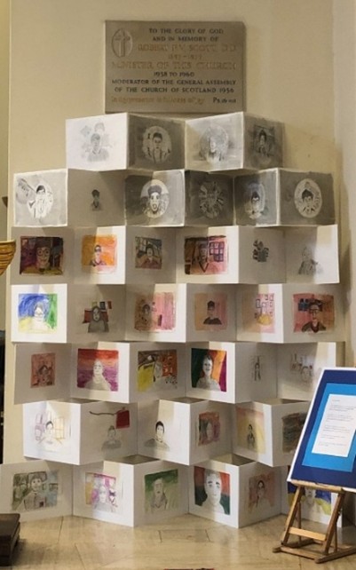 A picture of Hill House school art installation for VE Day 80th anniversary