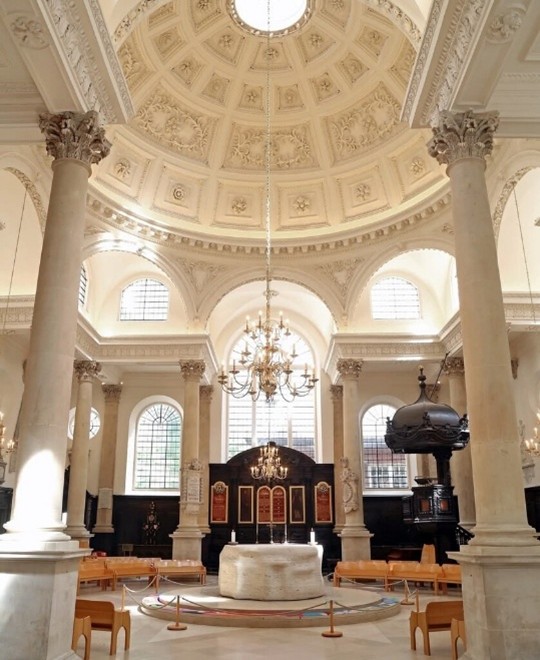 St Stephen Walbrook entrance hall