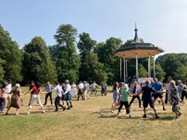 Dancing in the park
