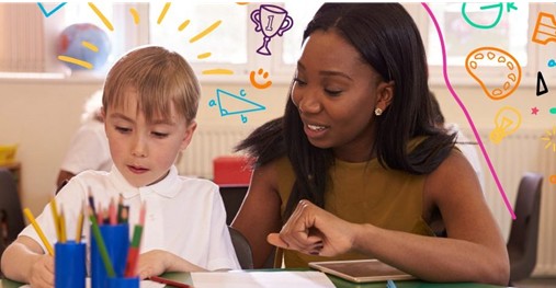 Pupil and teacher